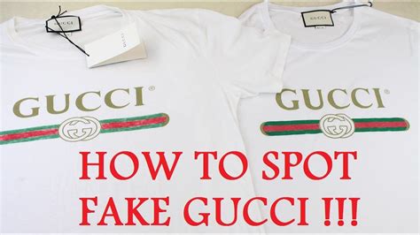 real vs fake gucci logo shirt|authentic gucci tag.